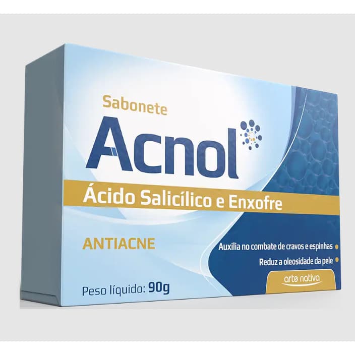 Sabonete Acnol Enxofre e Acido Salicílico 90g - Arte Nativa