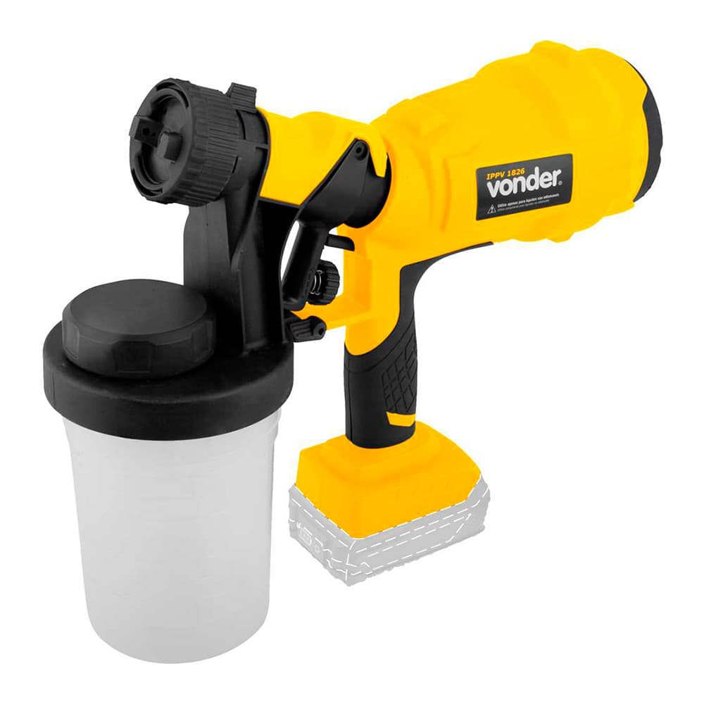 Pistola de Pintura a Bateria 18V (não inclusa) Vonder IPPV 1826