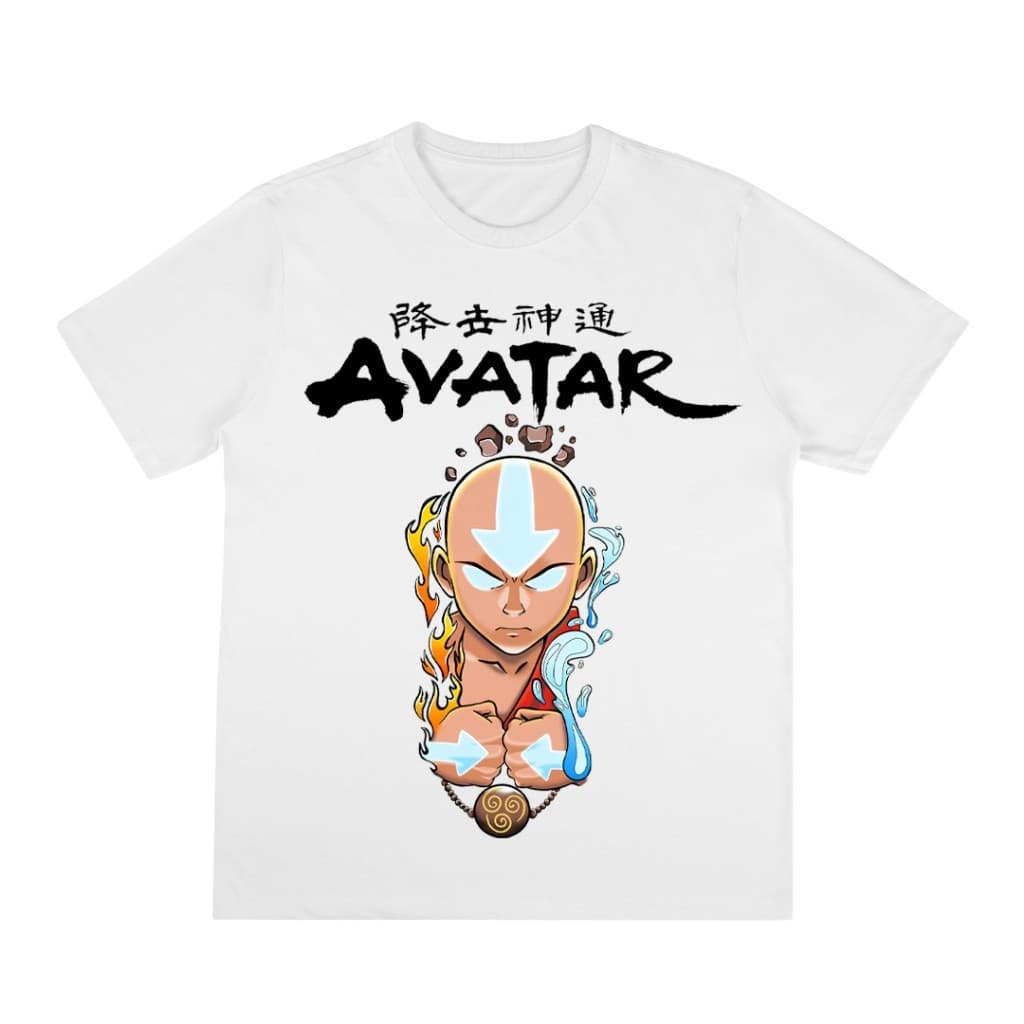 Linda Camiseta Masculina Feminina Avatar a Lenda De Aang Série Camisa 100% Algodão Zero Encolhimento Premium