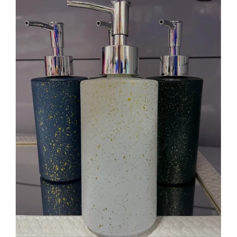 Porta Sabonete Líquido de Vidro Marmorizado Elegância e Sofisticação para seu Banheiro e Lavabo