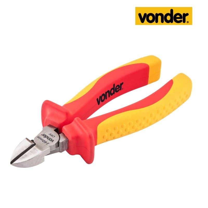 Alicate de Corte Diagonal 160 mm VDE Vonder – Segurança e Precisão para Trabalhos com Eletricidade