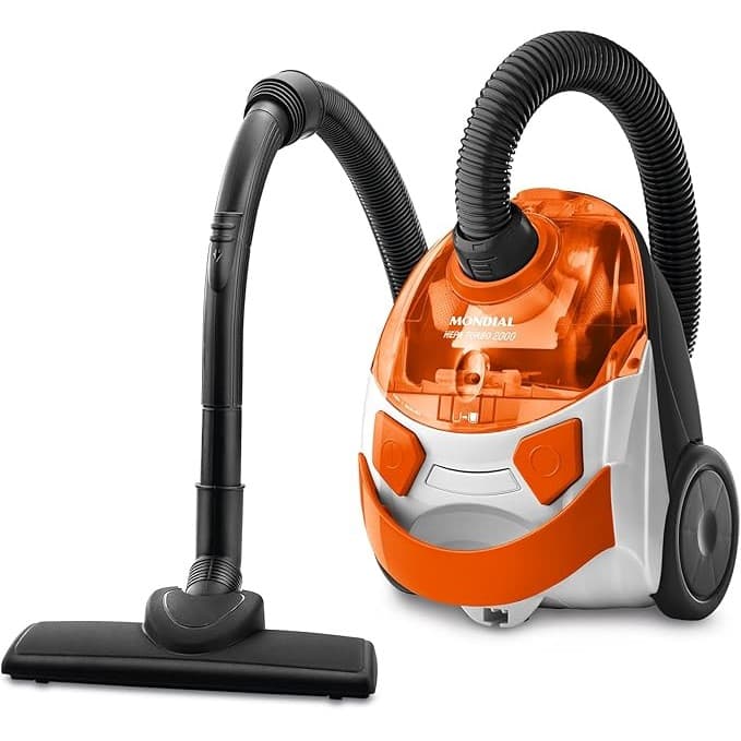 Aspirador de Pó Mondial Hepa Turbo 2000 AP-15 Laranja - 127V