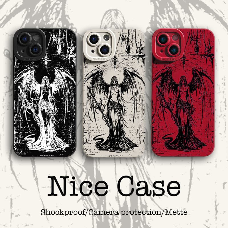 Capa De Telefone Estilo Gótico Para Redmi Note 14 13 12 Pro Plus 12s 12 Turbo + 7 5G 4G Traseira De Luxo Fofa E Macia Ca