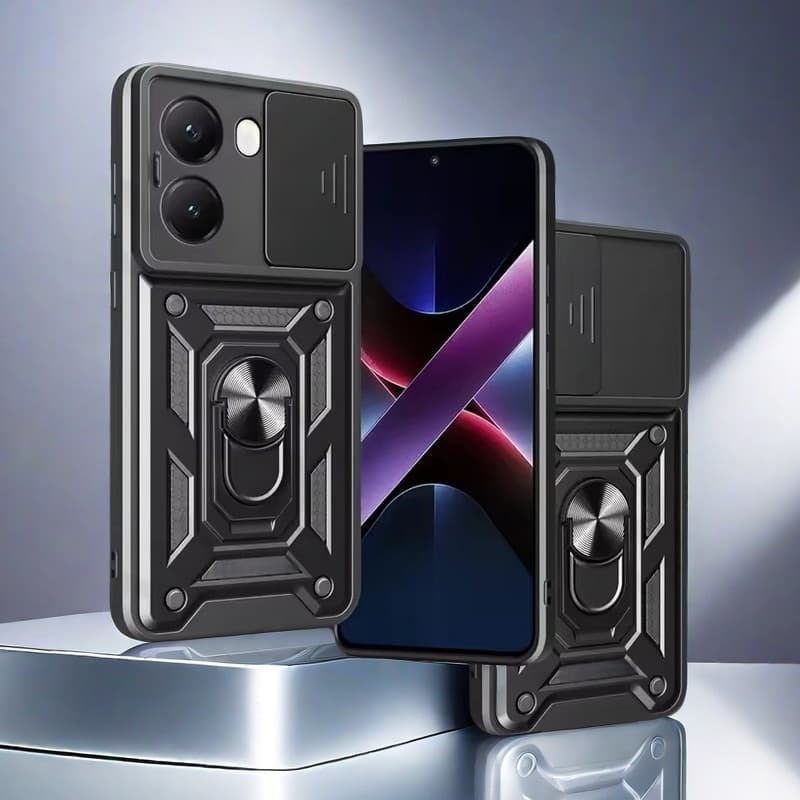 Capa Para Xiaomi Poco X8Pro M8 M7 X7 X6 M7 M6 F8 X5 Pro C85 C75 C65 Capa protetora para lente de câmera Case Armor Slide