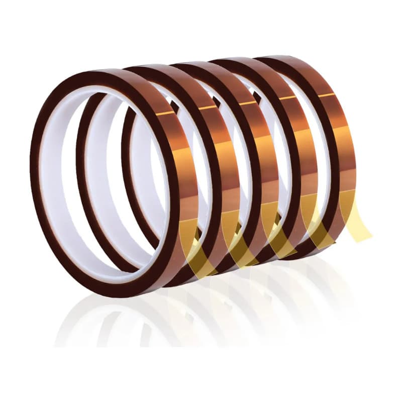 Fita Kapton 8mm x 33m Poliamida Alta Temperatura – Isolante Térmico e Elétrico para Reflow e Reballing