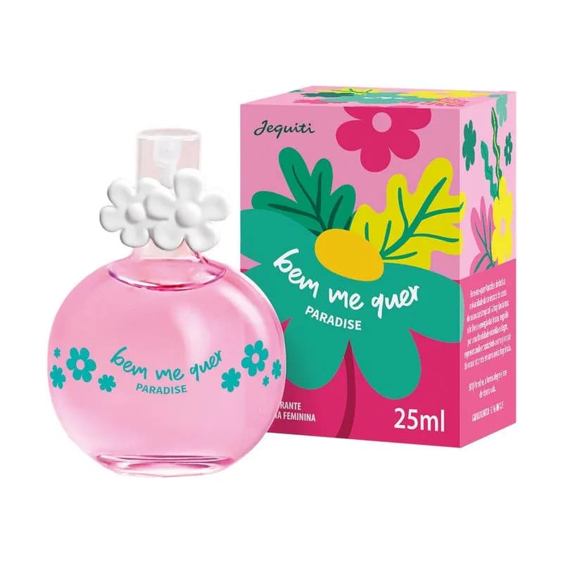 Colônia Feminina Bem Me Quer Paradaise  25ml - Jequiti