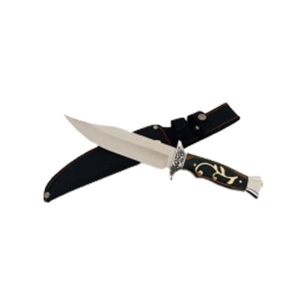 Faca De Caça Pesca Churrasco Luxo Fulltang Inox MK1181