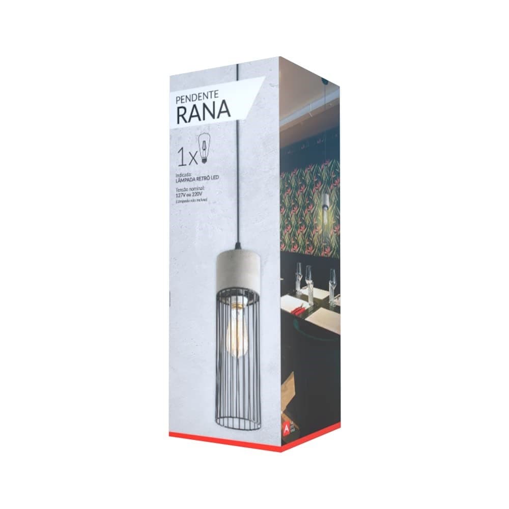 Pendente Rana Aço 1xE27 Avant