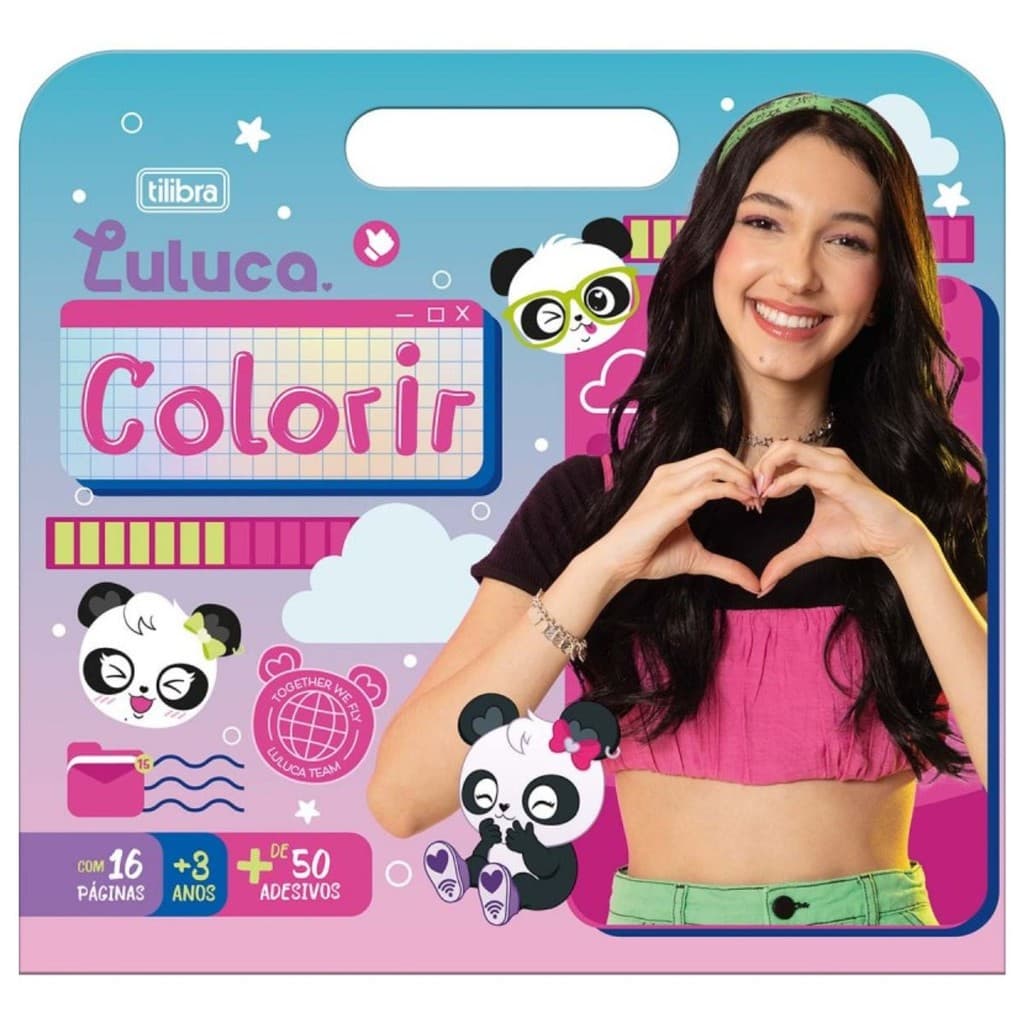 LIVRO PARA COLORIR MALETA LULUCA 8 FOLHAS 2025 - TILIBRA