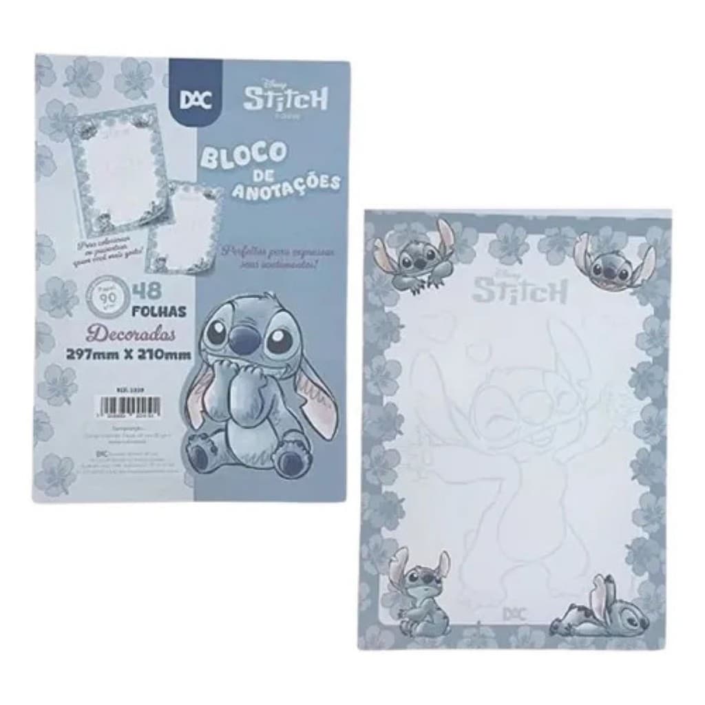 BLOCO DE CARTA STITCH OFICIAL