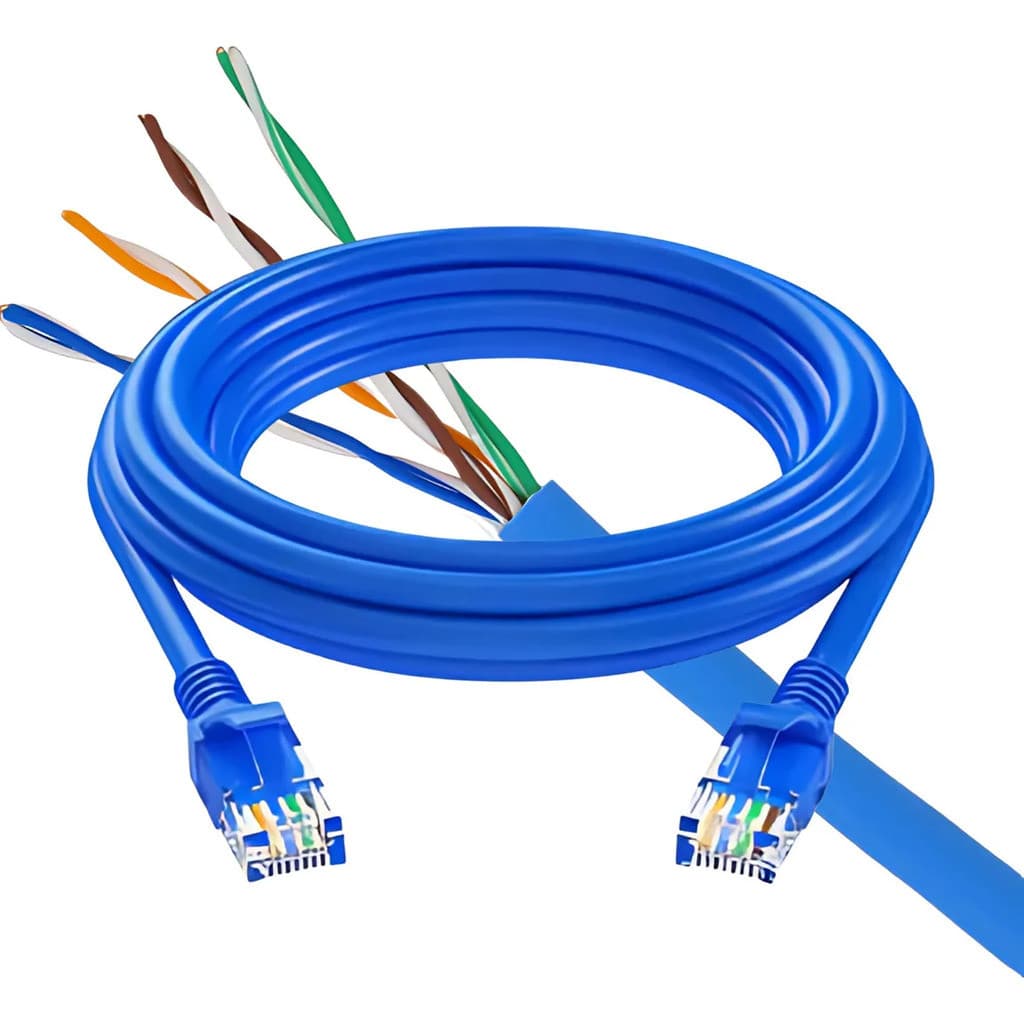 Cabo de Rede Ethernet Patch Cord RJ45 Cat5e UTP