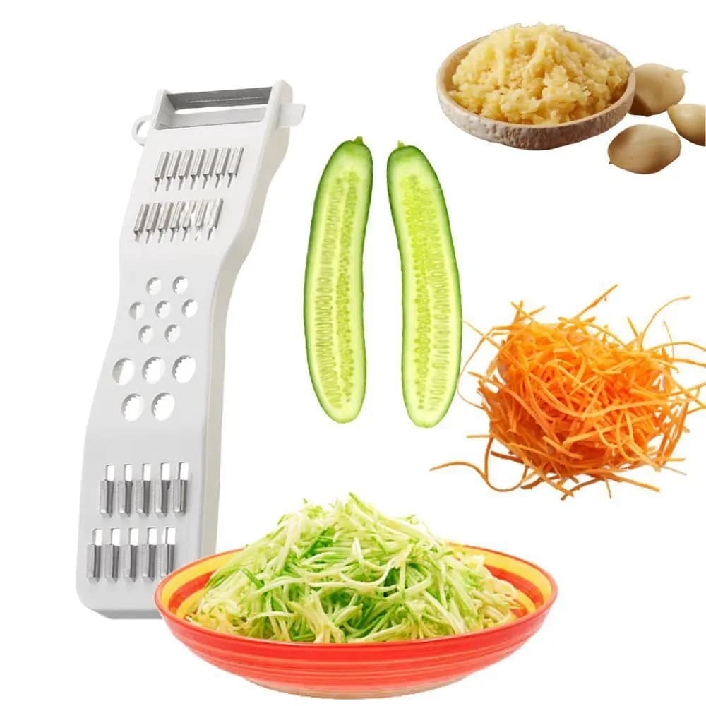 Descascador Fatiador Legumes Verduras Saladas 5 Em 1 Lâmina Em Inox