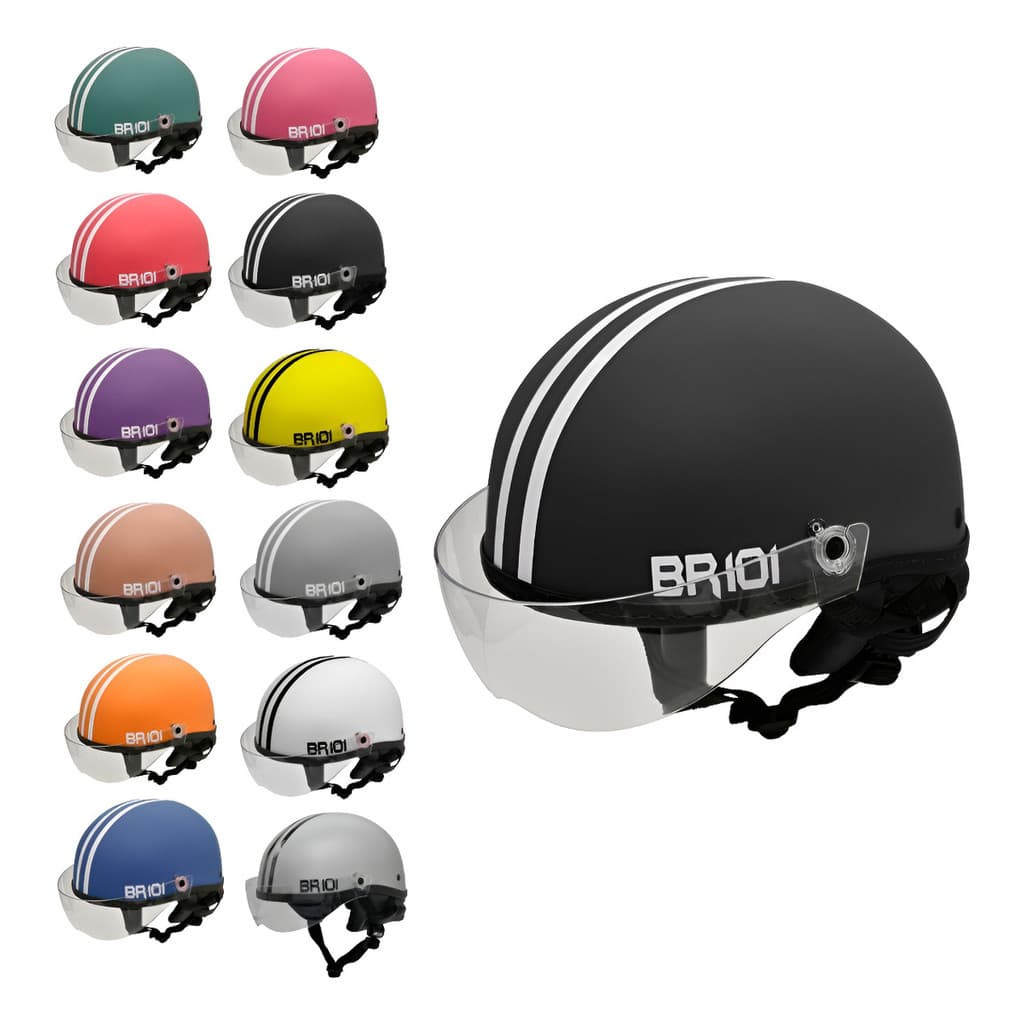 Capacete Coquinho Scooter E-bike Elétrica Viseira Cristal