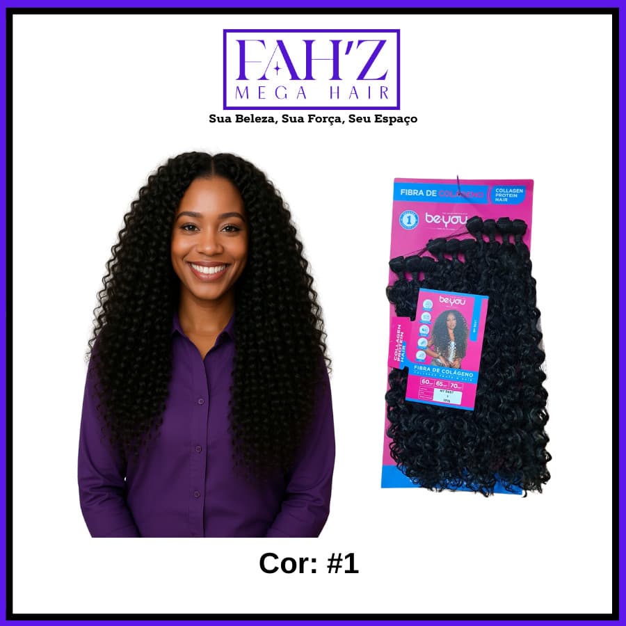 Cabelo Fibra De Colágeno Be You Cacheado My Best - 320g