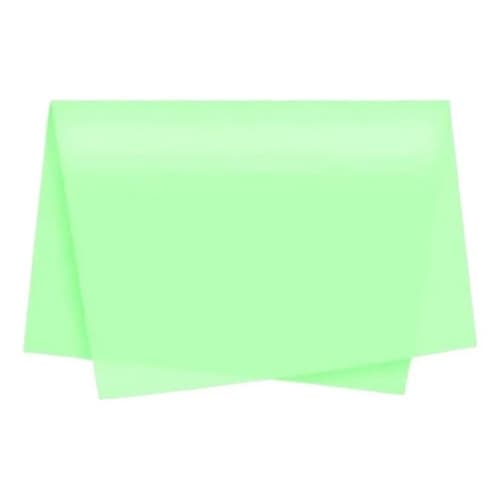 100X Folhas Papeis De Seda 48 X 60 Verde Claro