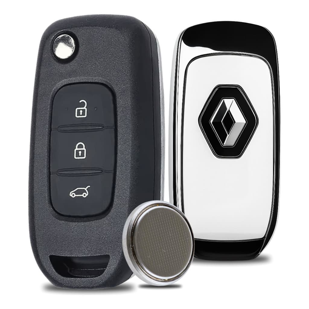 Chave Canivete Kwid Renault 2017 2018 2019 2020 2021 Carcaça