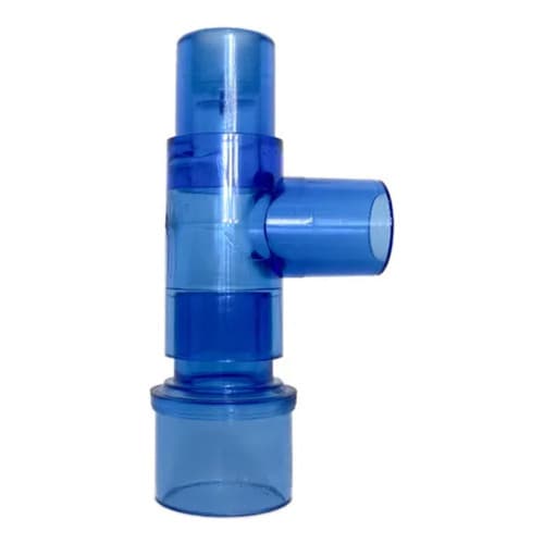 Tubo T Com Válvula Unidirecional Para Kit Epap Azul