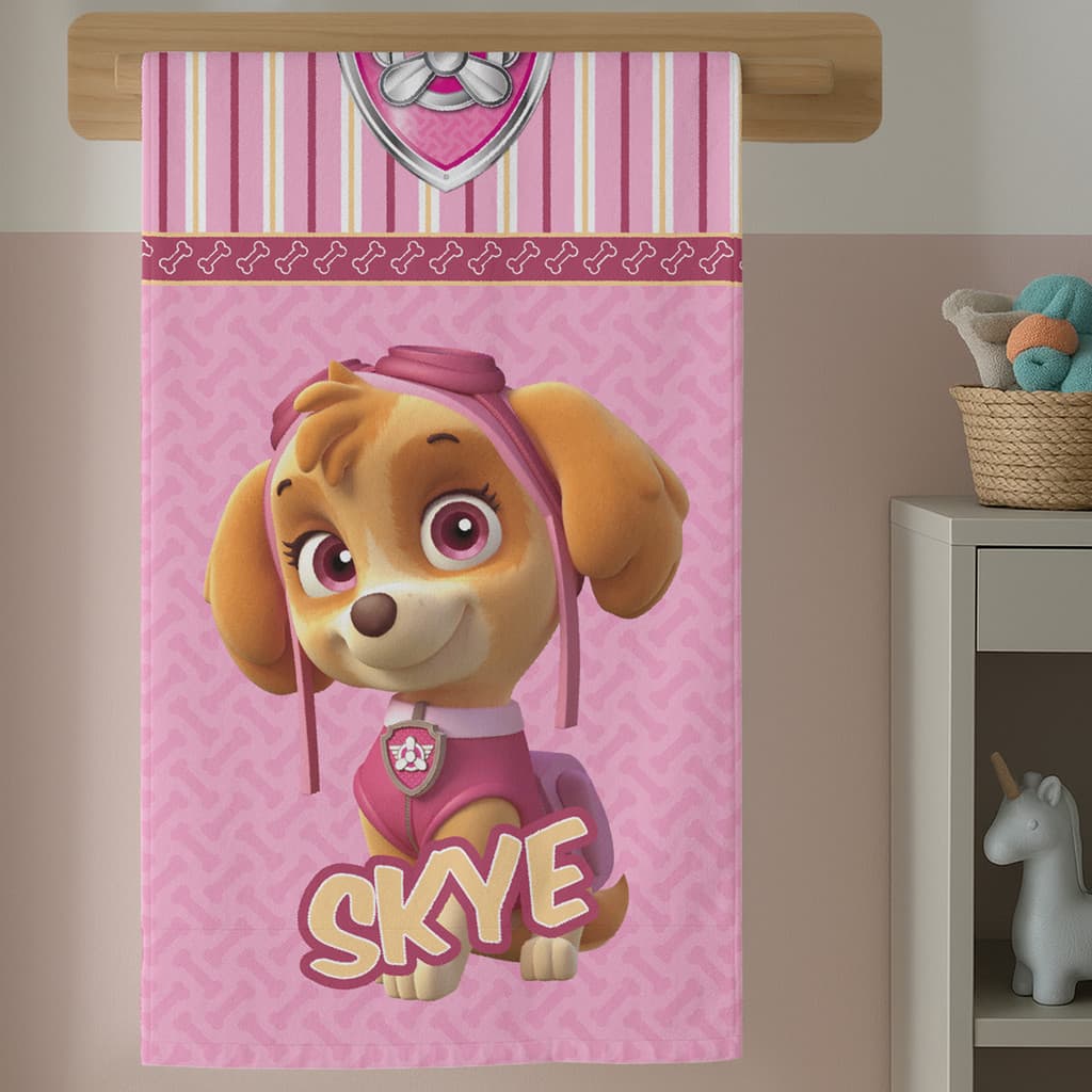 Toalha Banho Desenho Infantil Estampaa Patrulha Cachorros Salvadora Qualidade Premium