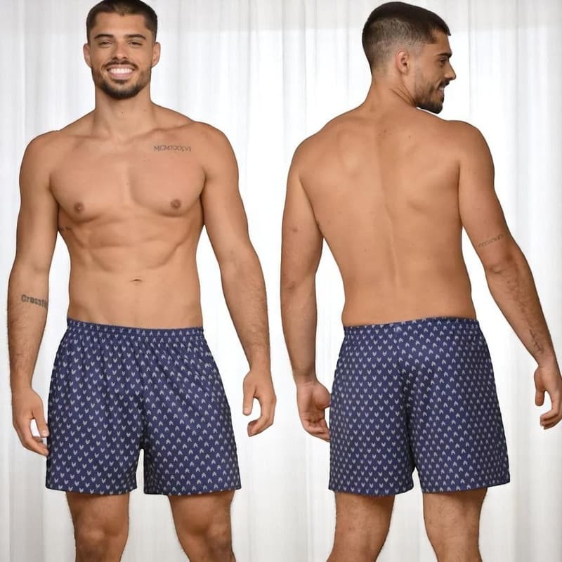 Samba Canção Feita em Liganete Pijama Masculino Short para Dormi em Malha Fria Canção
