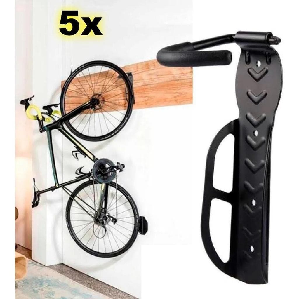 5x Ganchos Pendurar Bicicleta Parede Suporte De Bike Apoio