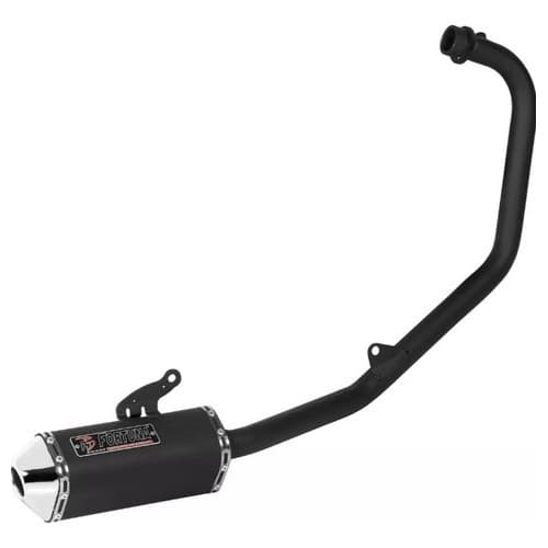 Escapamento  Esportivo Twister Cb300f 2023 2024 2025 Mini Tri Preto/Cromado Fortuna