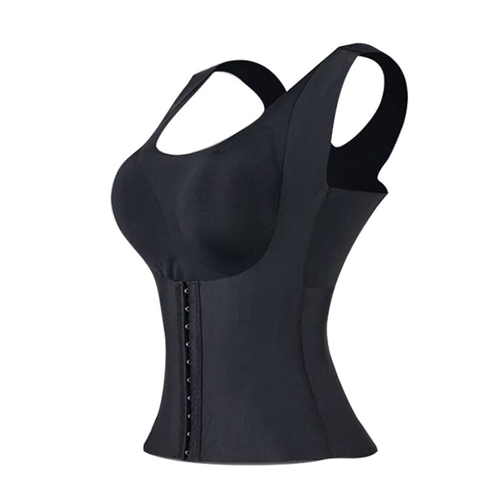Cinta Modeladora De Corpo Sem Costura 4 Em 1 Bojo Preto Tamanho:XXL