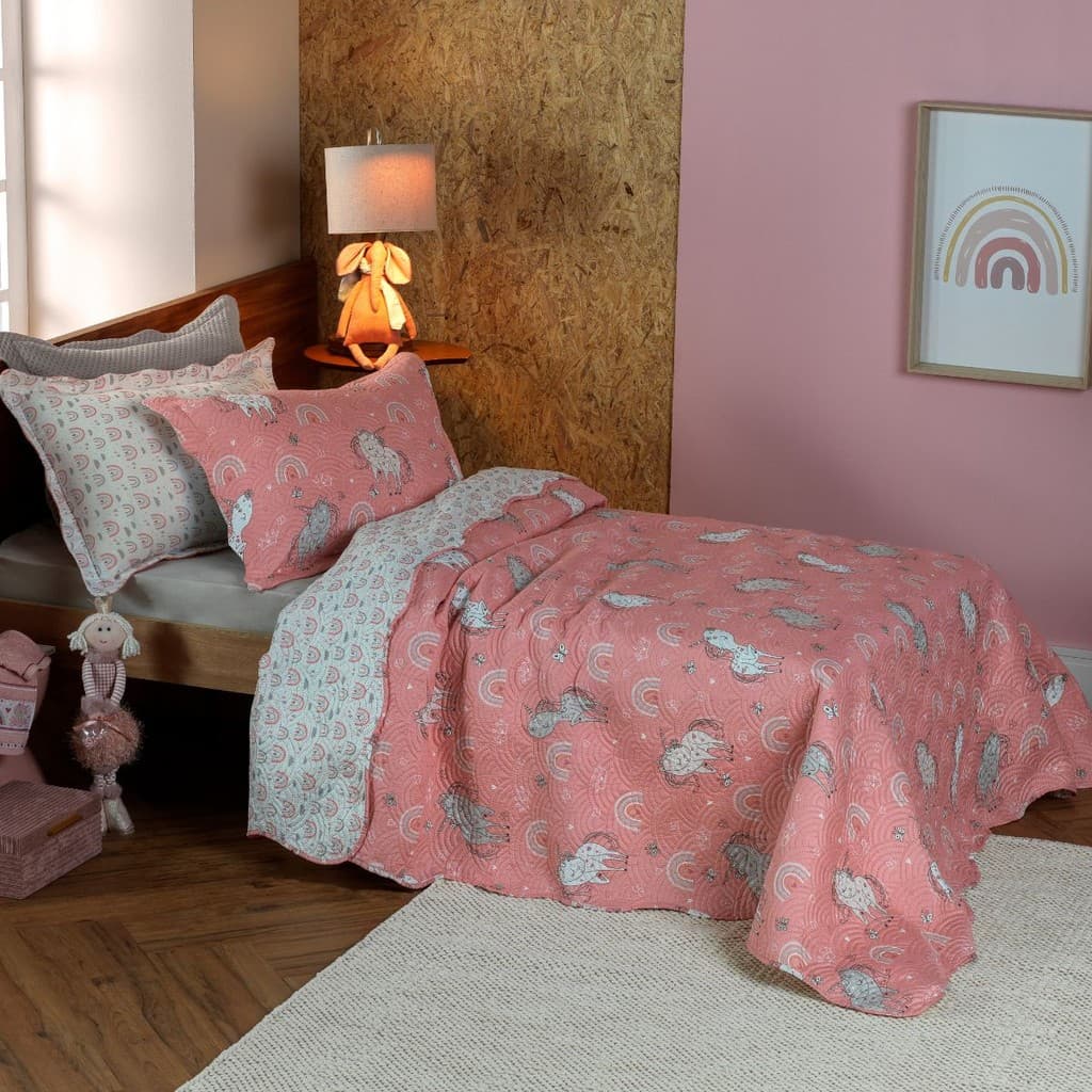 Kit Cobre Leito Solteiro 2 Peças Casual Kids Appel Home