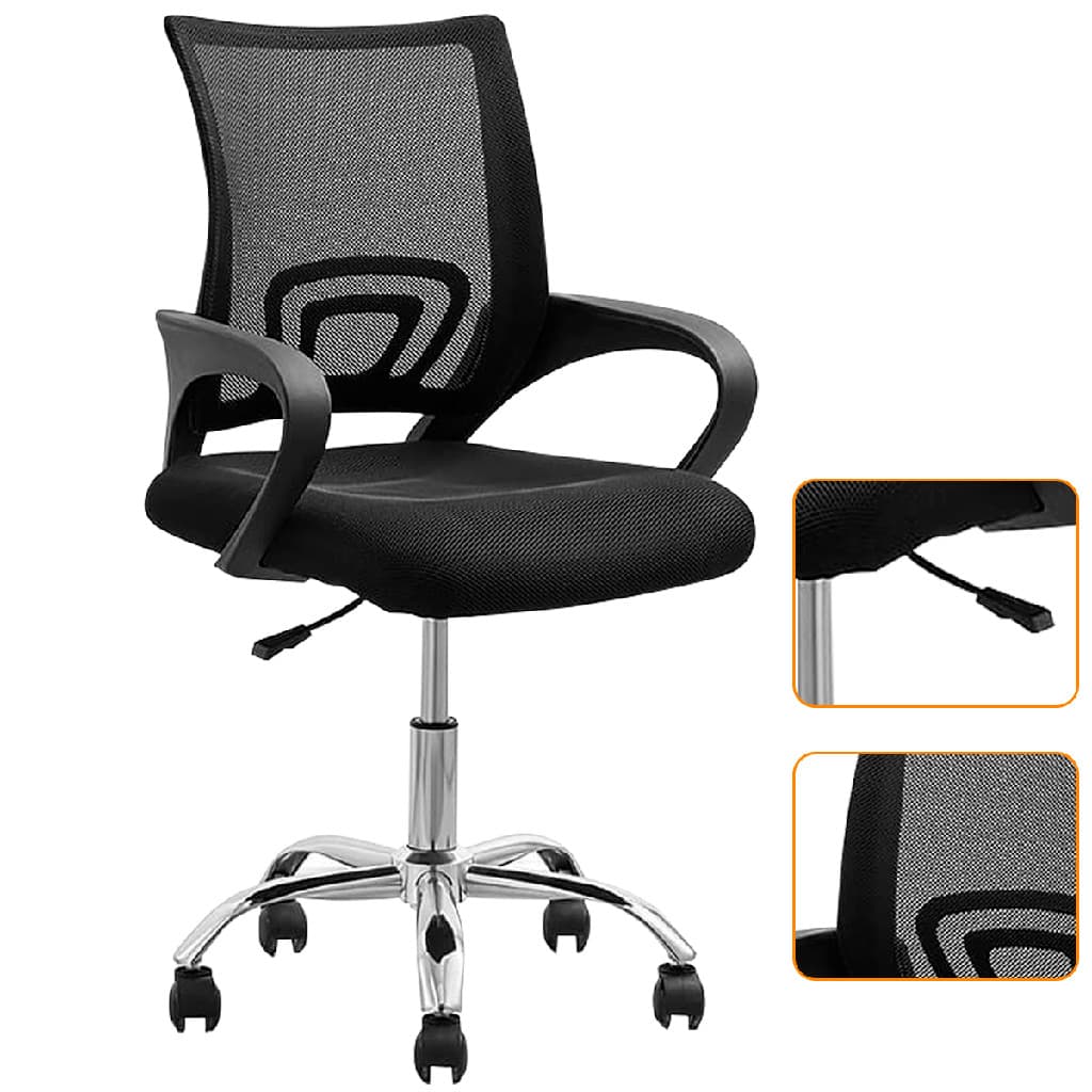 Cadeira de Escritório Ergonomica Estofada Tela Mesh Estocasa
