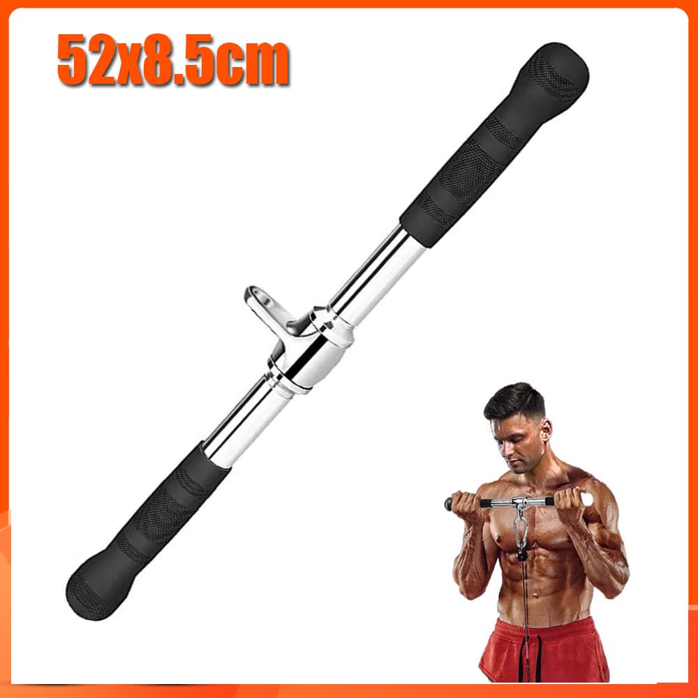 Puxador Barra Reta Crossover Triceps Pulley Giratória