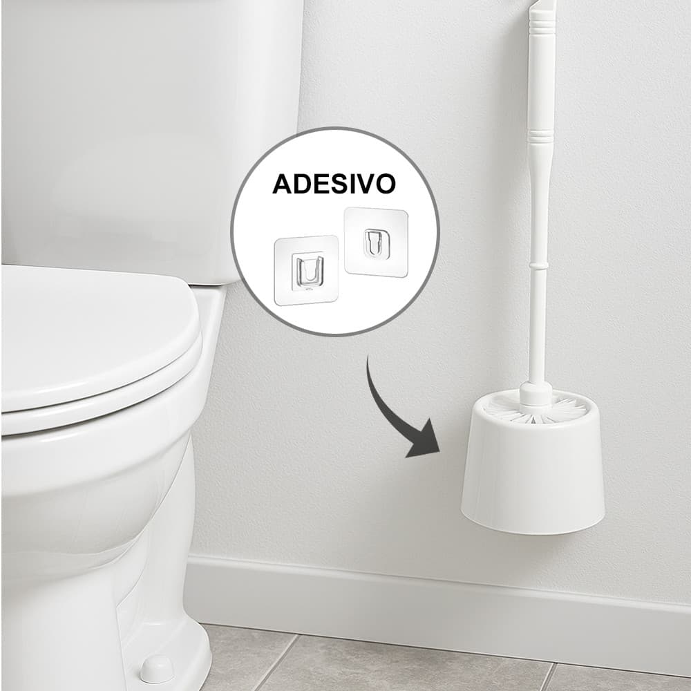 Escova Sanitária Vaso c/ Adesivo Dupla Face 35cm