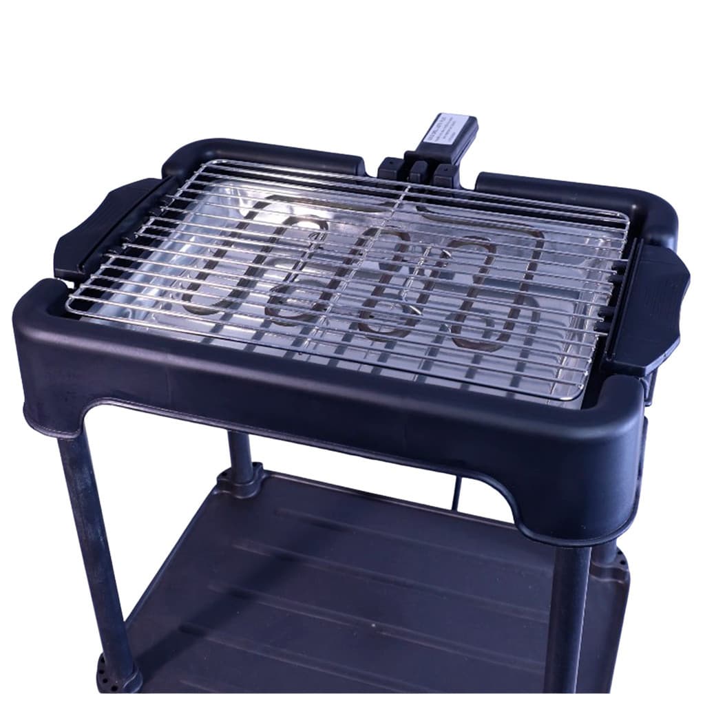 Churrasqueira Elétrica Gold Grill Plus 127V 1400W Alumínio com 2 Estantes Portátil Zion