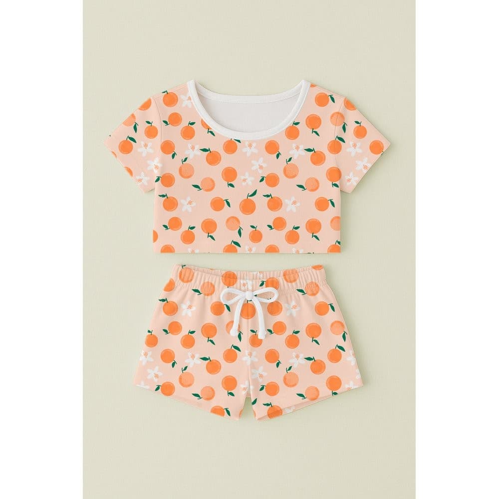 Conjunto Laranjas - Elanca - 100% Poliester - Menina