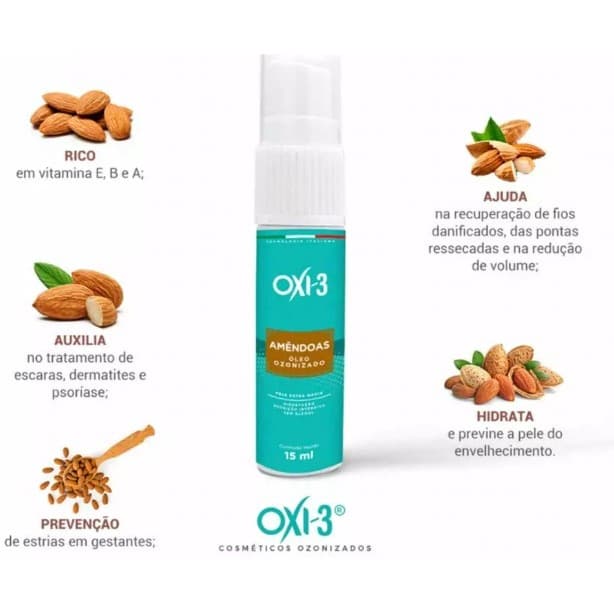 OLÉO DE AMÊNDOAS OXI-3 15ML