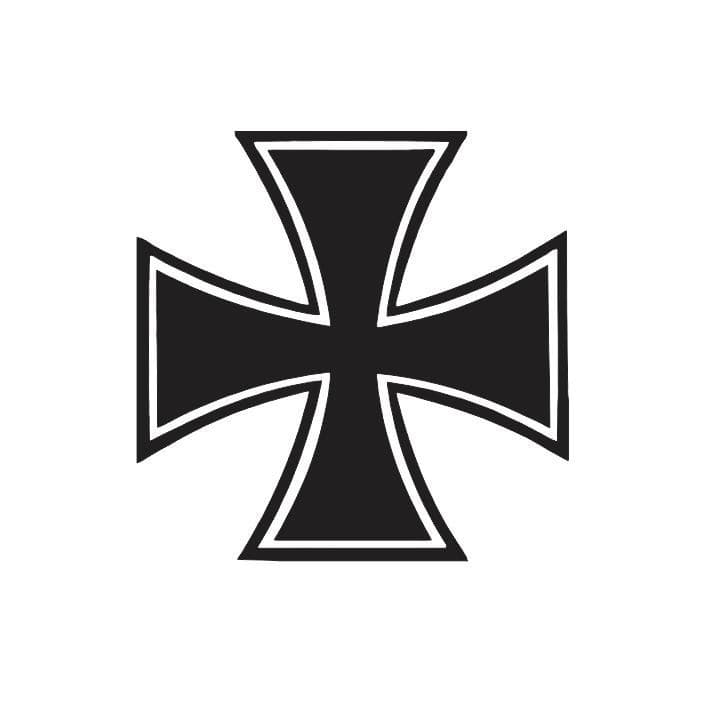 Adesivo Cruz De Ferro Iron Cross 10x10cm