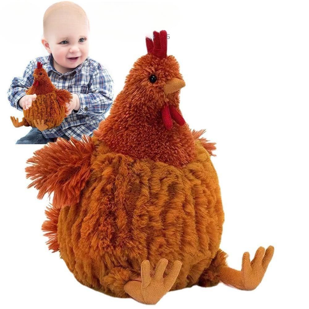 Jellycats Bonecos De Pelúcia De Frango , Cecil Chick Clooney Galo Simulação Boneca Bonito Bessie Animação Aniver