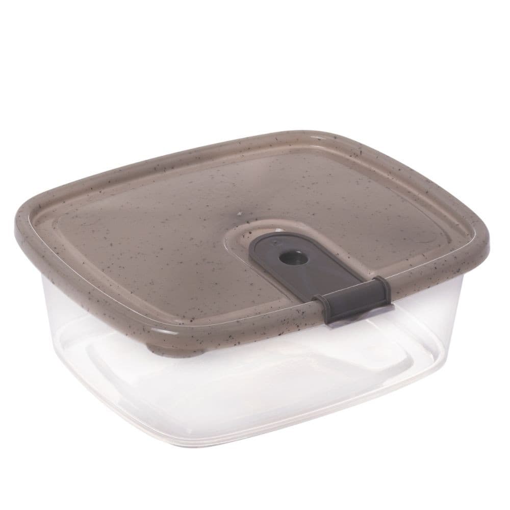 Pote de plástico Trio retangular 750ml Trio Plasutil ref.5996