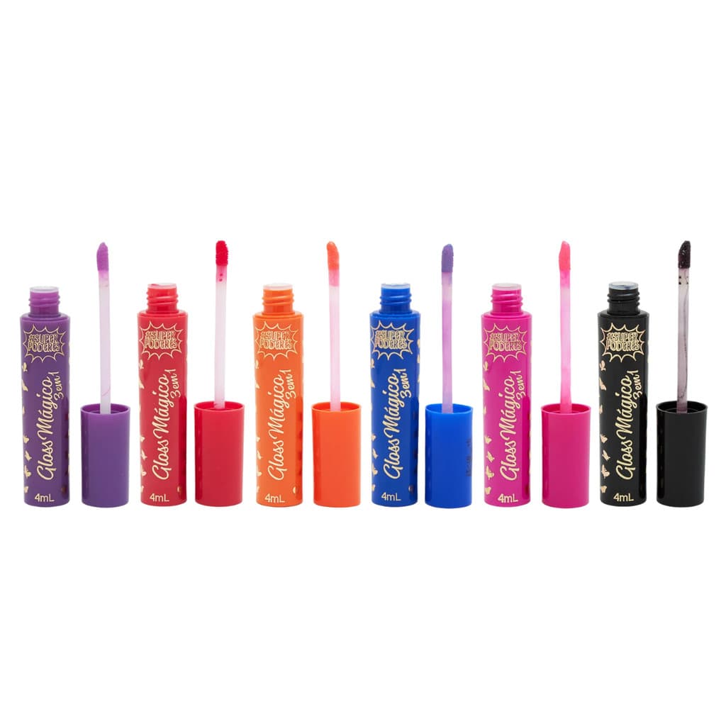Gloss Mágico 3x1 - Hidratação e brilho Super Poderes - CORES