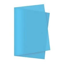 100X FOLHAS PAPEL SEDA 48 X 60 AZUL CLARO