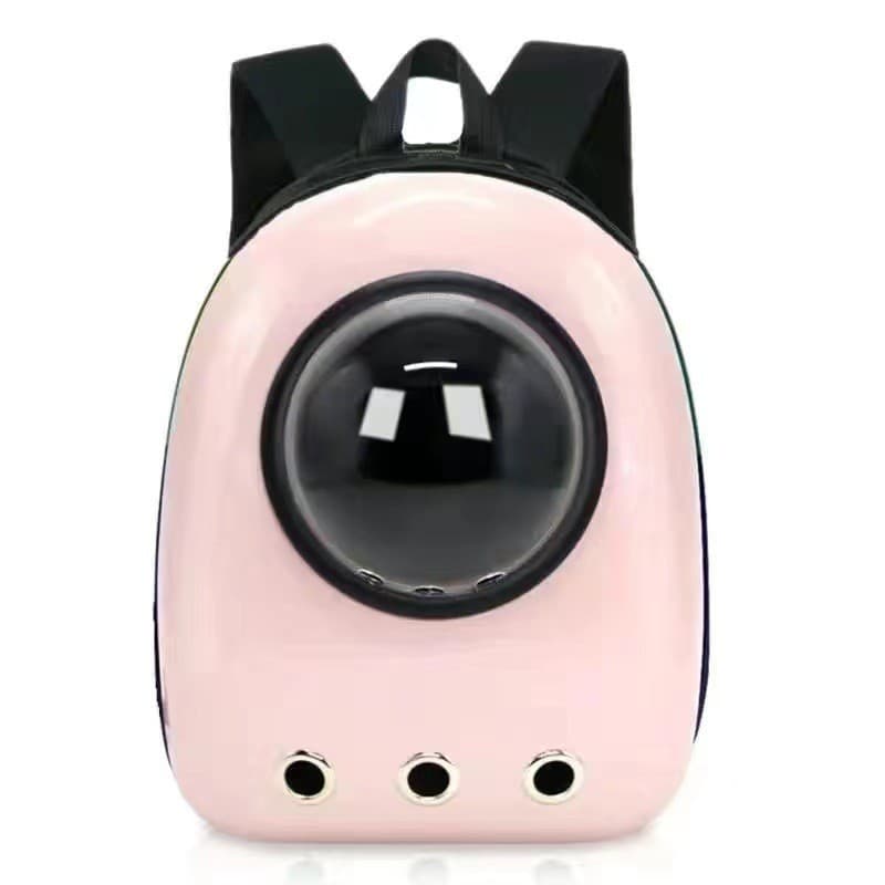 Mochila de Transporte Pet, respirável e com visão Rosa