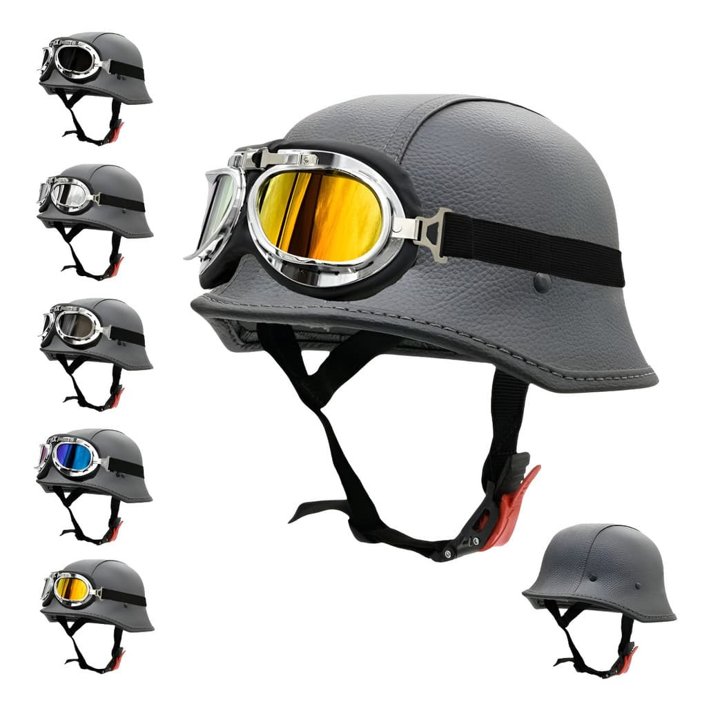 Capacete Coquinho Scooter E-bike Elétrica Custom War Óculos