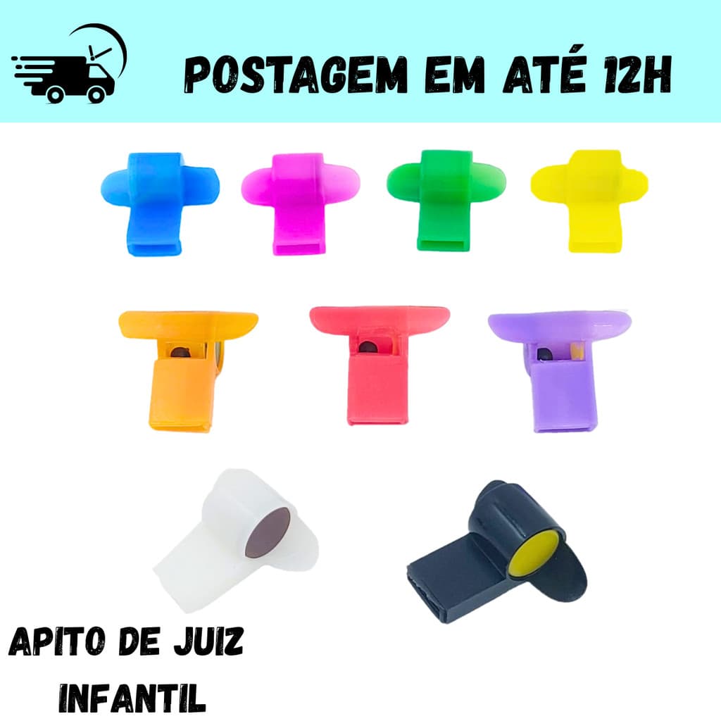 Apito P Juiz Brinquedinho Lembrancinha Prenda Kit Futebol