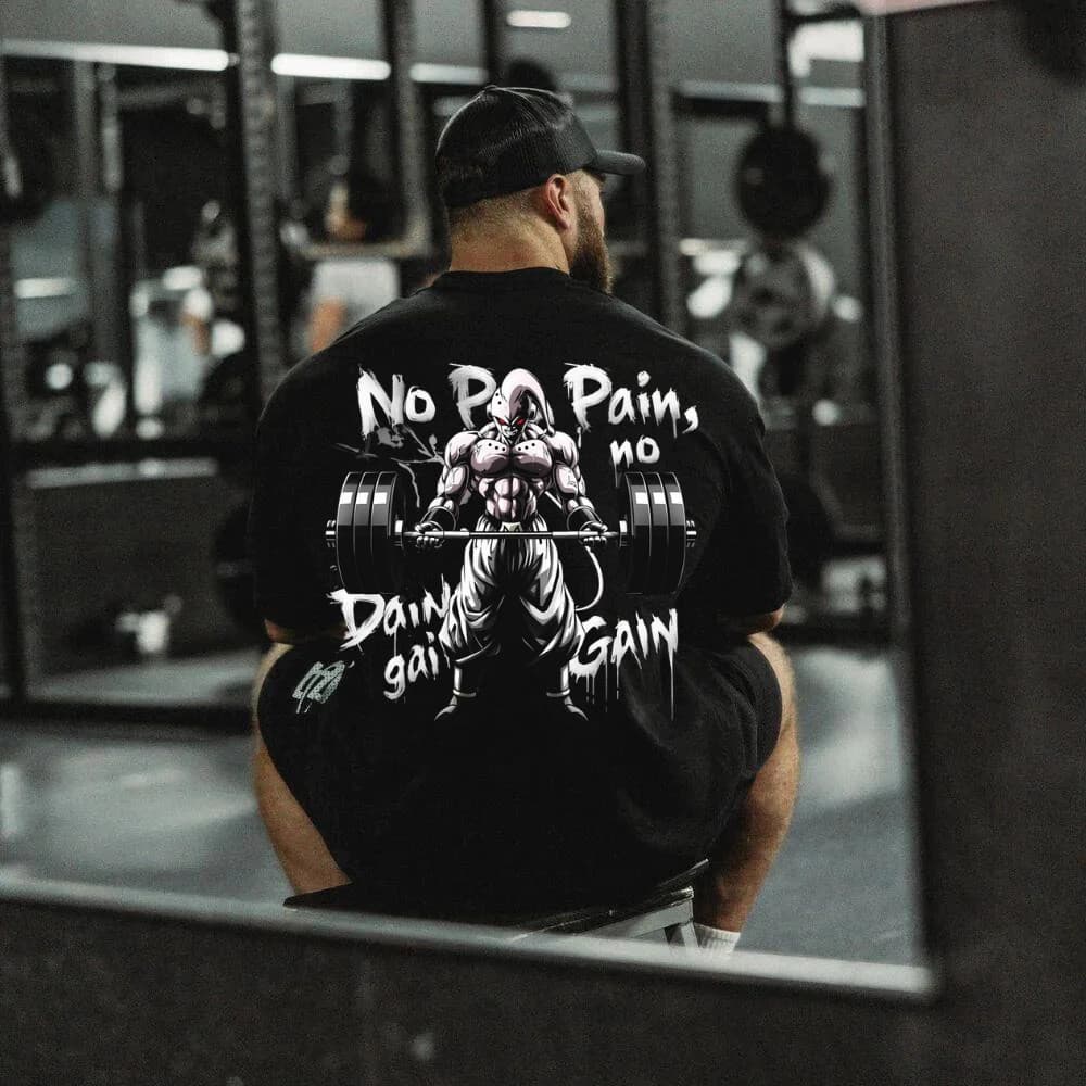 Camiseta Básica  Streetwear Unissex 100% Algodão No Pain Gym No Gain Academia