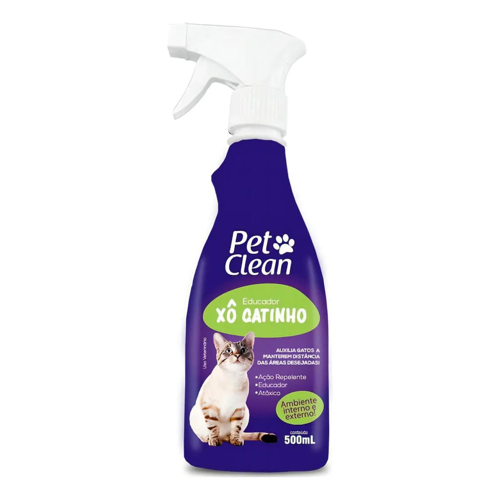 Educador Sanitário Repelente Spray Xô Gatinho Pet Clean 500ml