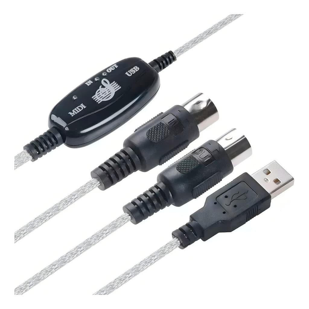 Lotus Cabo Adaptador Conversor Audio Midi Gravacao Interface Usb