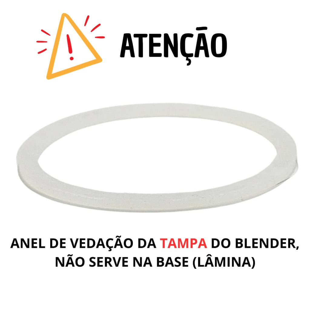Anel Vedação Da Tampa Blender Cadence BLD700 BLD701 BLD706 BLD750 Oster OBLD700 OBLD750