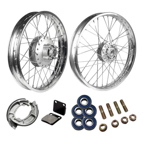 Par Roda Cg Fan 125 2009 Freio A Disco Completa Rolamento