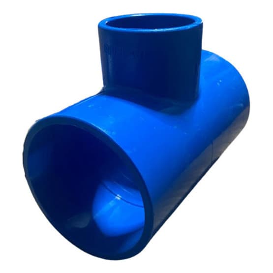 Tê Soldável De Redução 75x50mm Cano Azul