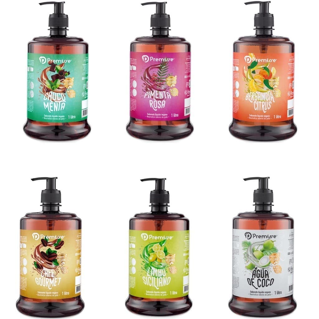 Sabonete Líquido Vegano Sem Parabenos Hidratação Trehalose Vegetal 500ML Premisse
