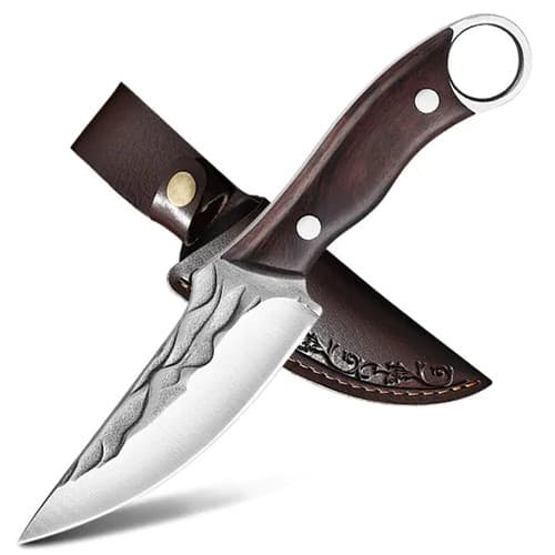 Faca Handmade Bushcraft Asteca Cozinha Churrasco Camping Sobrevivência Utilitaria