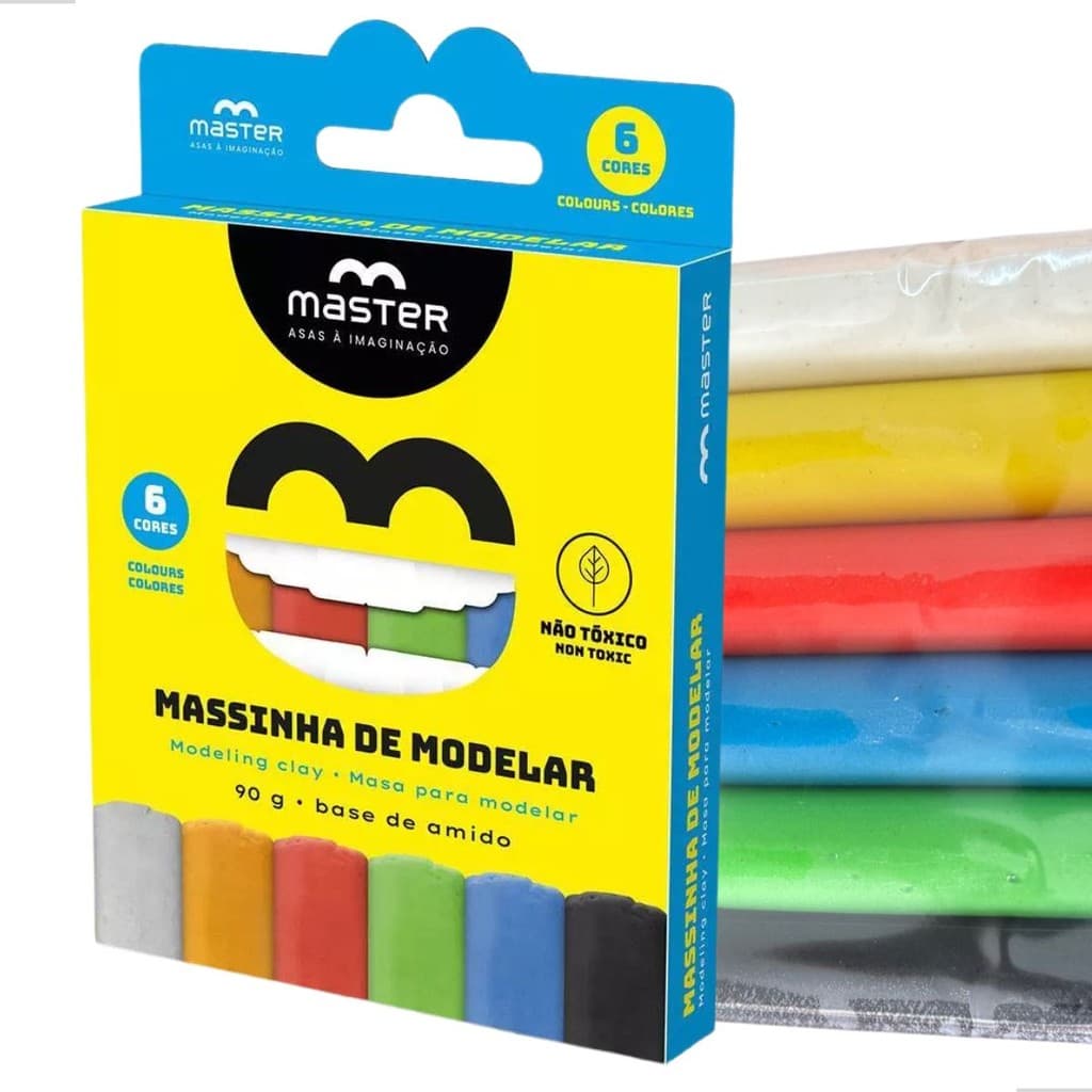 Massinha de Modelar 6 Cores - Macia, Segura e Criativa!